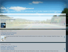 Tablet Screenshot of blog.quitecloudy.com